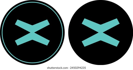 Multivers x-egld cryptocurrency logo illustrations on abstract background. 3d illustrations.