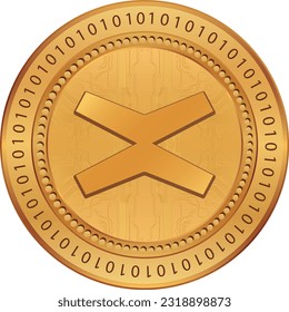 moneda virtual multiversX-egld. ilustraciones vectoriales. 3 quinquies ilustración.