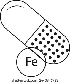 Multivitamin Capsules or Energy Pills Illustration art