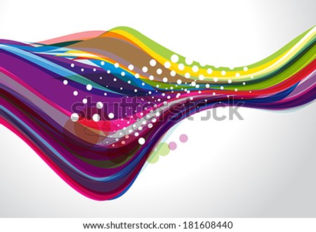 Multy Color Wave Abstract Vector illustration  Stock photo © 
