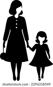 Mum (no spelling errors found) - Minimalist and Flat Logo - Vector illustration