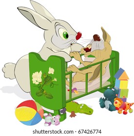Mum and not an obedient small rabbit