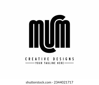 MUM AND UM MU abstract outstanding professional business awesome artistic branding company different colors