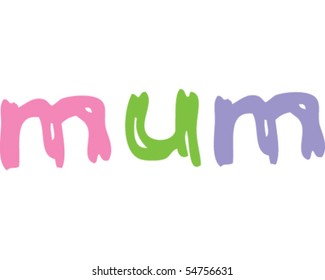 Mum Word Stock Vector (Royalty Free) 54756631 | Shutterstock