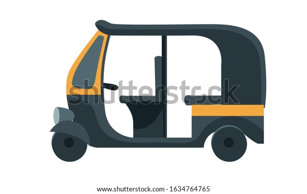 Mumbai Auto Rickshaw Vector Illustration Stock Vector (royalty Free 