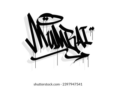 MUMBAI city graffiti tag style