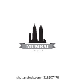 Mumbai India city symbol vector illustration