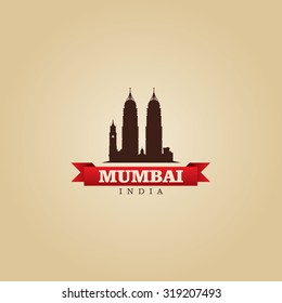 Mumbai India city symbol vector illustration