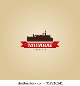 Mumbai India city symbol vector illustration