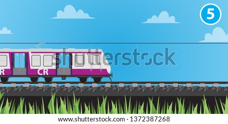 Mumbai local train day landscape part 5