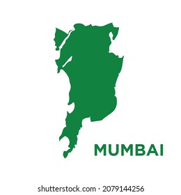 Mumbai Maps Black White White Background Stock Vector (Royalty Free ...