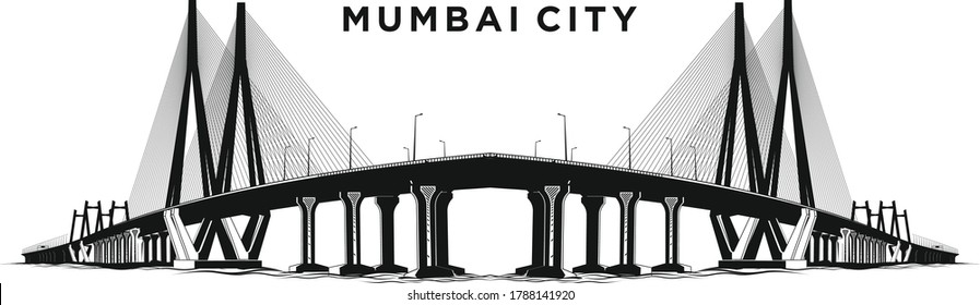 Mumbai Skyline India City Landmark