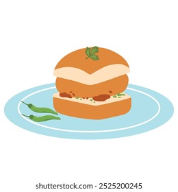 Mumbai style Vada Pav - Cooking With Sapana
