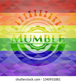Mumble lgbt colors emblem 