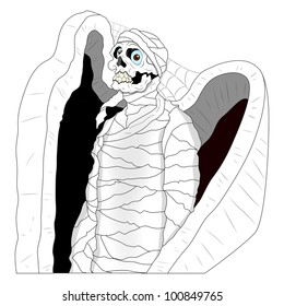 Mummy in a Casket