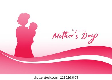 mummy and child relation background for mothers day celebration vector