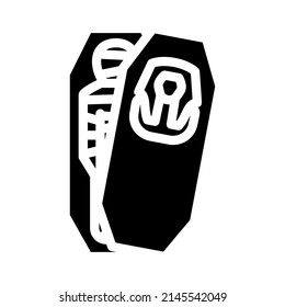 mummy egypt glyph icon vector. mummy egypt sign. isolated contour symbol black illustration