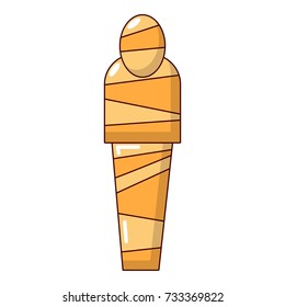 Mummy egypt icon. Cartoon illustration of mummy egypt vector icon for web