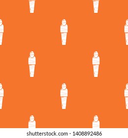 Mummy egypt pattern vector orange for any web design best