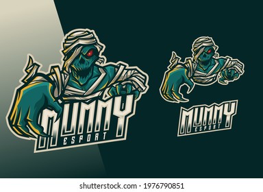Mummy Esport Logo Design Illustration