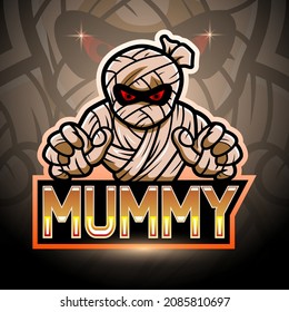 Mummy esport logo mascot design