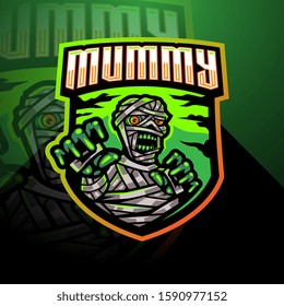 Mummy esport mascot logo design