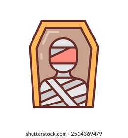 Mummy Filled Icons , Vector illustration