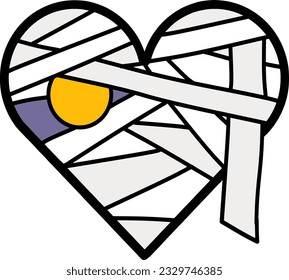Mummy in the form of a heart