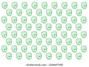 mummy fun pattern background.-vector illustration