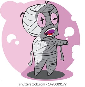 Mummy, Halloween Character, Ghost Vector