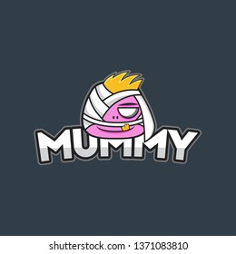 The Mummy Halloween Character Logo Design