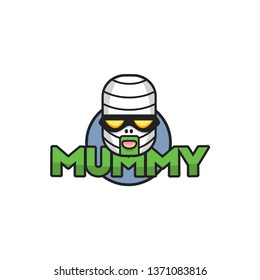 The Mummy Halloween Character Logo Design