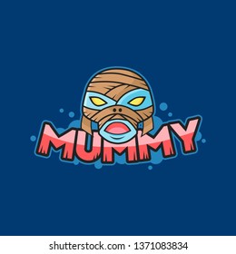 The Mummy Halloween Character Logo Design