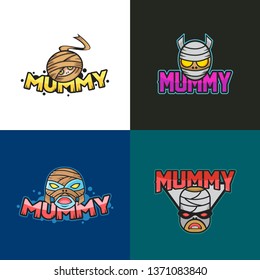 The Mummy Halloween Character Logo Design
