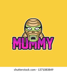 The Mummy Halloween Character Logo Design