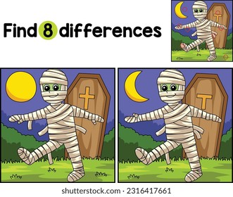 Mummy Halloween Encuentra Las Diferencias