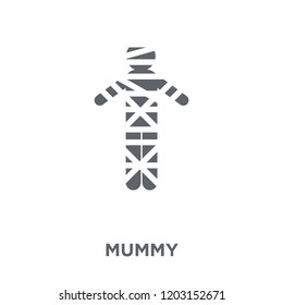 Mummy icon. Mummy design concept from  collection. Simple element vector illustration on white background.