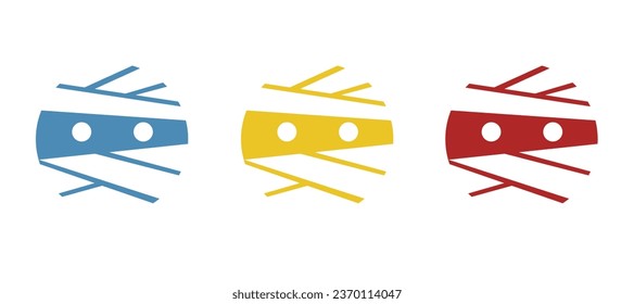 mummy icon on a white background, vector illustration