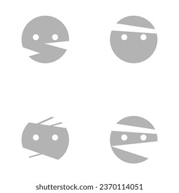 mummy icon on a white background, vector illustration