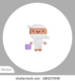 Mummy icon sign vector,Symbol, logo illustration for web and mobile