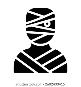 Mummy Icon in Solid Style