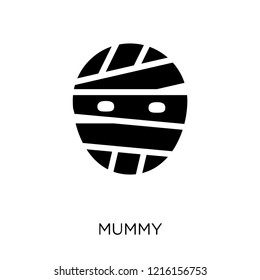 Mummy icon. Mummy symbol design from Museum collection. Simple element vector illustration on white background.