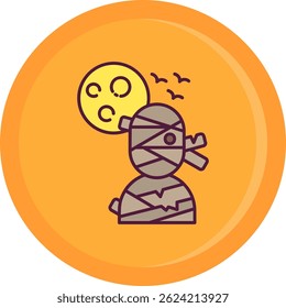 Mummy Line vector Icon Design