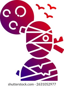 Mummy Line vector Icon Design
