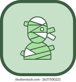 Mummy Line vector Icon Design