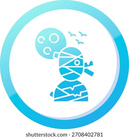 Mummy Linie Vektor Icon Design