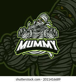 Mummy Mascot esport gaming logo design