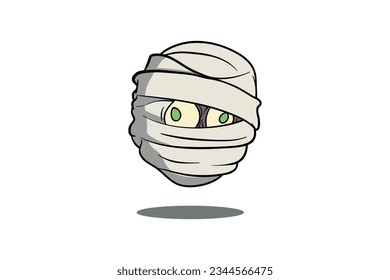 mummy monster vector template logo design