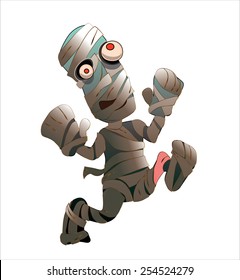 Mummy is runing vector 