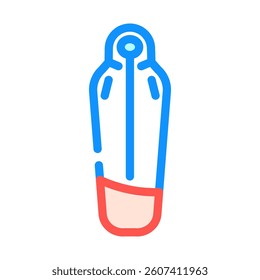 mummy sleeping bag color icon vector. mummy sleeping bag sign. isolated symbol illustration